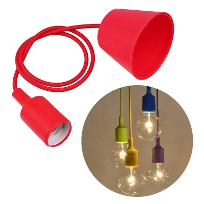 Pendant Light Kits Silicone E27 Lamp Cord Set Decorative Bulb Holder Cover Ceiling Lighting Accessories