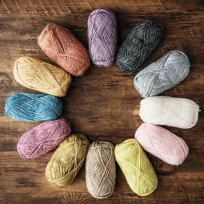 Yarncrafts Baby Hand Knitting Cotton Yarn Crochet Cotton Blended Wholesale