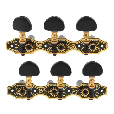 Wholesale Gold-Plated Guitar Tuning Pegs 3-in-Line Die-Cast Classical Machine Heads Low MOQ Fast Shipping Guitar Tuner