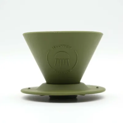 Portable Silicone Single Cup Coffee Dripper V Shape Cone Design for Slow Brewing Customizable Logo for Outdoor Camping Travel