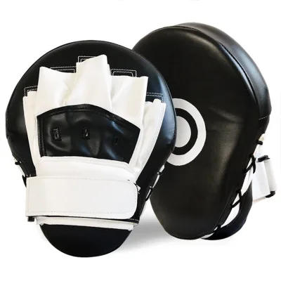 Leatherette Training Hand Pads Boxing Curved Focus Punching Mitts  for Karate, Muay Thai Kick, Sparring, Dojo, Martial Arts