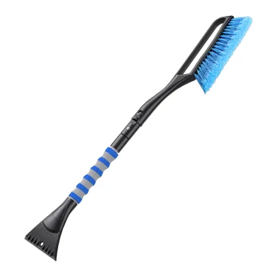 27" Plastic Snow Cleaning Brush Ice Scrapers Car Windshield Detachable Ergonomic EVA Handle Foam Grip Portable Trucks SUVs