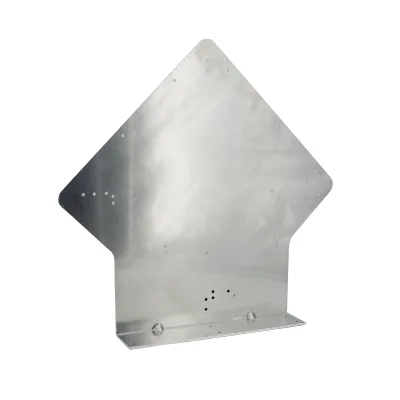 Aluminum Hazmat Placard Bracket Top-Mount Bumper Bracket