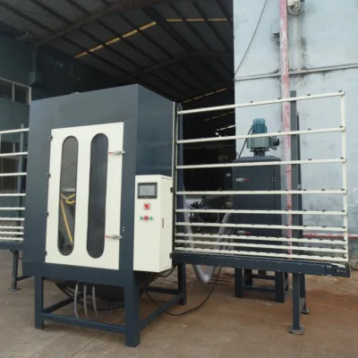 Auto Manual Integrated Glass Sandblasting Machine with Stepless Speed Regulation for Glass Surface Sandblasting Processing