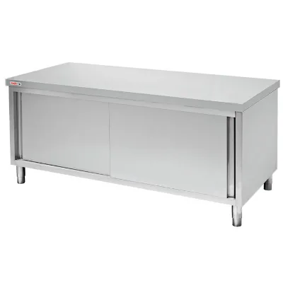 316 Heavy Duty Food Grade Stainless Steel Modern Kitchen Commercial Work Bench with 3 Drawers Storage Cabinet High Gloss Finish