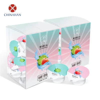Oem Private Label Mouth Wash Alcohol Free Hotel Use 13ml Portable Jelly Cup Mouthwash for Oral Care