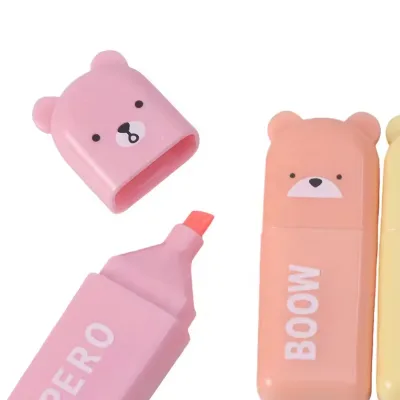 Custom Crayon Private Label Gel Pen School Bible Pastel Powder Glitter Ink Mini pink Cute Highlighter Marker Pens in Yiwu