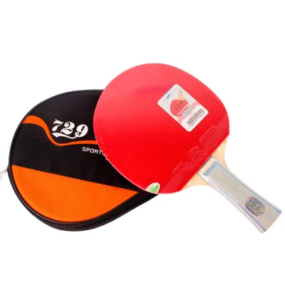 Trail Order Low MOQ Friendship 729 Beginner with Ping Pong Rubber Bat Table Tennis Racket