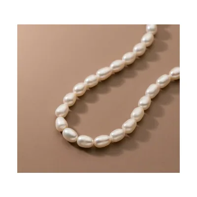 S925 Sterling Silver Autumn Pearl Series Necklace Retro Style Temperament Neck Jewelry Female