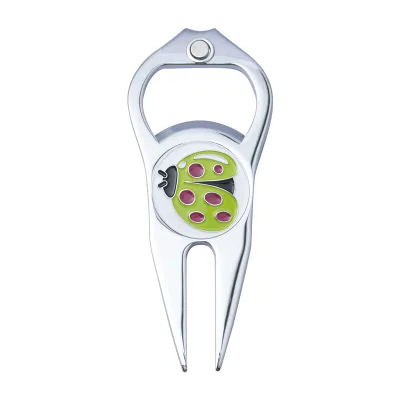 New Pattern Alloy Golf Divot Repair Tool Accessory Wholesale Golf Divot Tool with Improved Shape