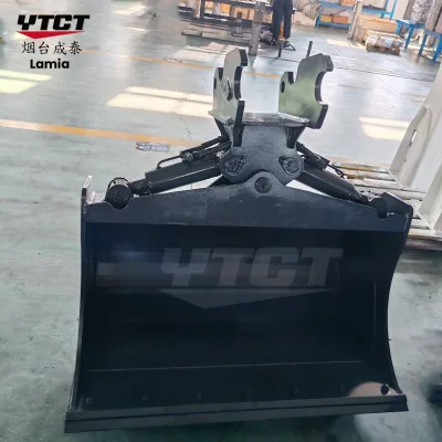 Construction Machinery Parts Tilting Grading Bucket Swing Bucket Excavator Tilt Mud Bucket