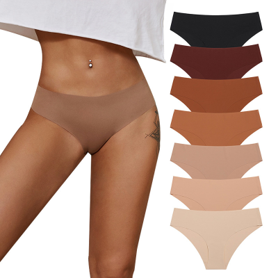 Multi Color Ladies Quick-Drying Breathable Sports Briefs Seamless Female Panties Ice Silk Women Large Size Panty