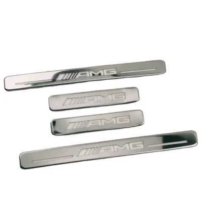 CS Car Door Sill Cover Door Sill Protector Led Door Sill Plates for Mercedes Benz G Class W463A 2019-2022