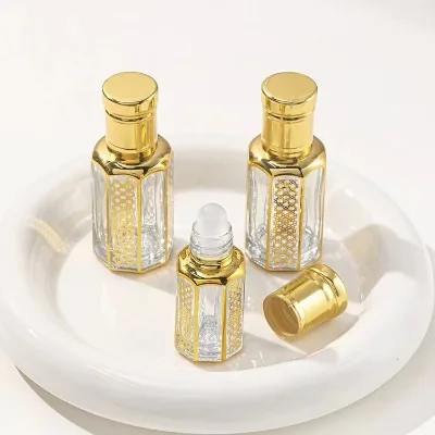 3ml 6ml 12ml essential oil glass perfume bottle attar luxury arabic gift perfume attar bottle