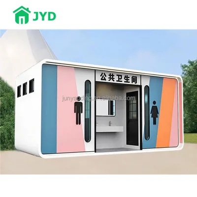 Junyaoding Customized Steel Mobile Smart Apple Warehouse Prefab Scenic Chinese Style Public Toilet Shower Room Sandwich Panel
