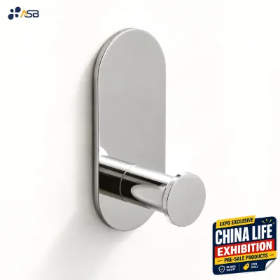 Polished 304 Stainless Steel Modern Hotel Heavy Duty Rustproof Bathroom Entryway Clothes Hat Towel Robe Hanging Coat Hook
