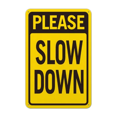 UV Protected Metal Sign 30x40 cm  Aluminum Metal Caution Warning Safety Signs