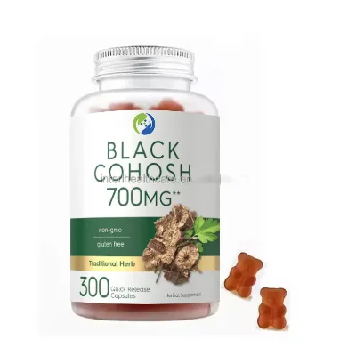 Black Cohosh Gummies Menopause Supplement Black Cohosh Root Gummies for Women