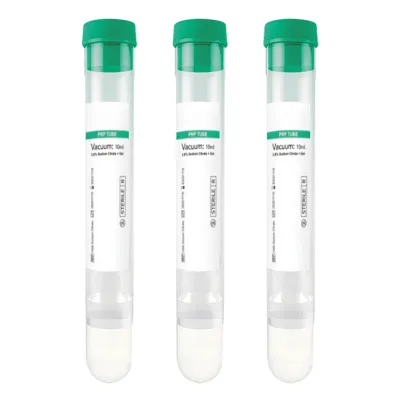 Laboratory Medical Glass Plastic Disposable With ACD Gel Activator 10ml PRP Blood Collection Tube
