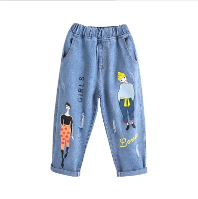Aliexpress Best Selling Products Kids Clothing Hot Chinese Girls Jeans Made in China With Wholesale