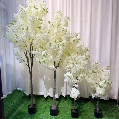 High Quality Artificial Silk Cherry Tree-Large Realistic Indoor/Outdoor Party Centerpiece Decor with Natural Touch Durable Build
