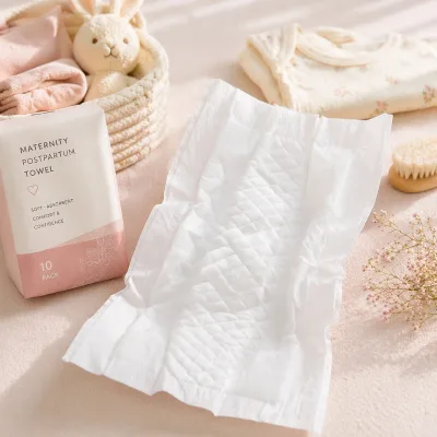 Nonwoven Maternity Towel Absorbent Postpartum Pad Soft Disposable Nursing Underpad for New Moms Hospital Home Use