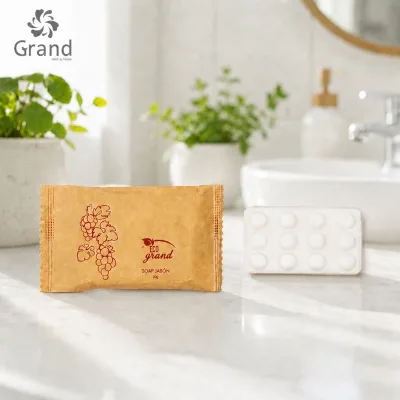 Plastic Free Packaging Hotel Soap Eco-friendly Paper Wrap Disposable Small Soap for Resorts