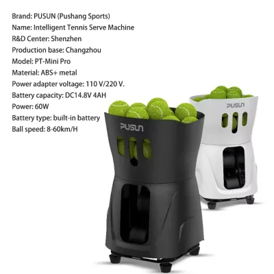 sw-11 Professional Tennis Automatic Ball Machine Launcher Portable ABS Equipment Feeder Robot with Remote Control for Practice