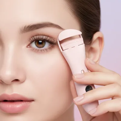 2026 Best Beauty Equipment Heated Electric Eyelash Curler Heated Eyelash Private Label Usb Popular in TK Japan Europe