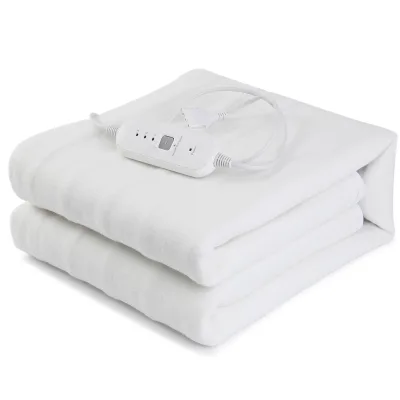 Custom Polyester Fabrics Retardant Heated Blanket Warm Eletric Heating Blanket for Home Office