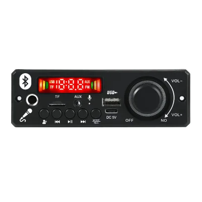 MP3 Decoding Board With 2*80W 2*40W Microphone Accompaniment Microphone Priority Decoding Power Amplifier Function
