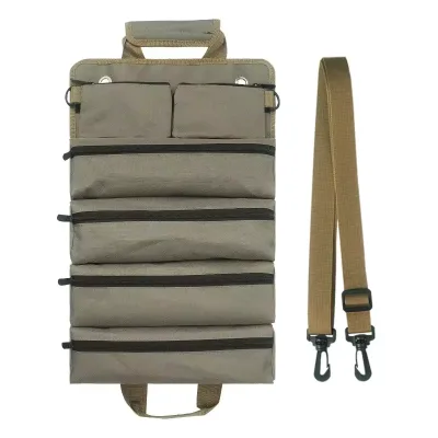 Wrench Organizer Heavy Duty Canvas Tool Roll up Tool Bag