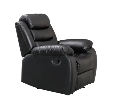 CY Modern Extendable Fabric and Leather Soft Padded Luxury Single Relax Power Rocker Swivel Recliner Chair for Adults