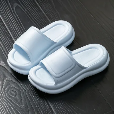 7731 Men's and women's solid color glowing anti slip soft thick soled household bathroom sandals