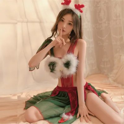Christmas Style Sexy Women Spandex Lingerie for Nightwear