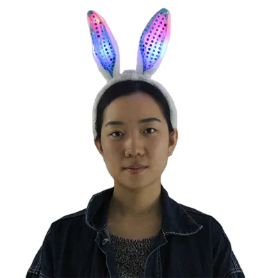 New Product Led Bunny Ears Hairband Led Light Headband