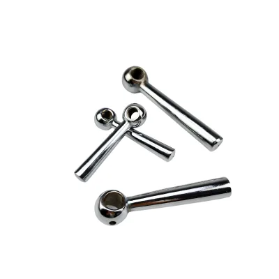 Heavy Duty Chrome Ball Revolving Handle Tapered Cone Shank Brass Thread Insert for CNC Machine Center Lathe Milling Drilling