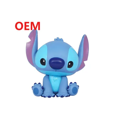Wholesale Custom Stitch PVC Figural Bank Toys for Decoration