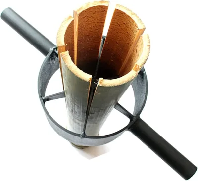 2024 Bamboo Splitter Cutter Tool 6 Cut Made of Steel a Tool for Dividing Bamboo Into 6 Pieces Evenly