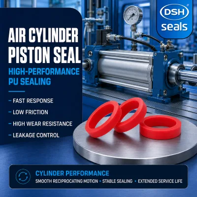 PU Pneumatic Cylinder Piston Seal Polyurethane U Cup Air Cylinder Seal for Industrial Automation Actuator Arms