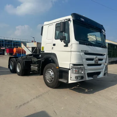 Uesd Sinotruk Sino Howo 400 Hp 6X4 Diesel Trailer Truck Head Tractor Truck for Africa
