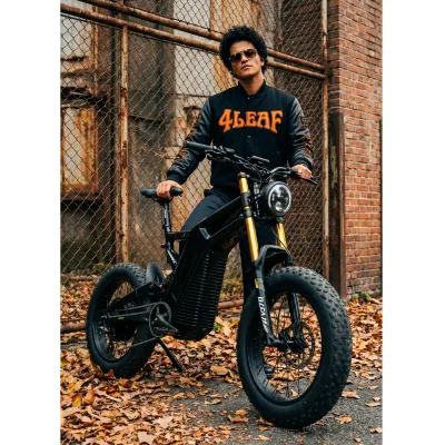 3000W Carbon Cafe Racer Electric Motorcycle, 30kg Commuter Lightweight 1000W Rear Hub Motor Cruiser Electric Bike