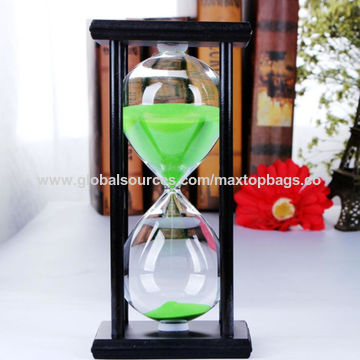 60 Minutes Hourglass, Wood Sand Timer