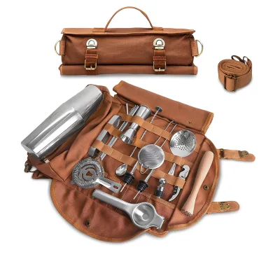 Modern Portable Cocktail Shaker Set with Professional Bar Tools for Hotel Bar Coffee Shop Party Entertainment