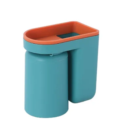 Toothbrush Storage Rack Gargle Cup Wall-Mounted Bathroom Storage Box for Kitchen Wardrobe Multifunction Easy Install PP Material