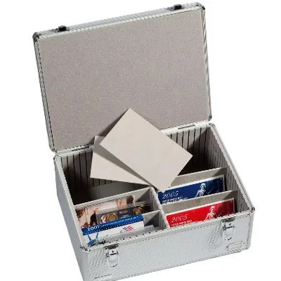 Aluminium Collector Case for Carded Coins or Sets,Aluminum Storage  Case for  Coins