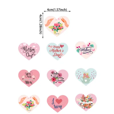 Mother's Day Sticker American Cartoon Love Festival Gift Box Decorative Envelope Sticker