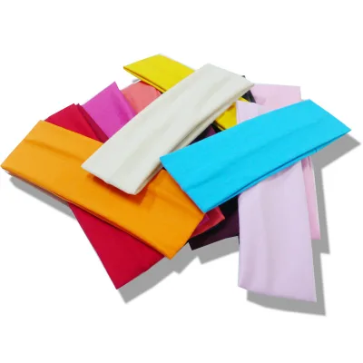 Sports Yoga Headbands for Women Simple Adjustable Men Running Head Band Absorb Sweat Elastic Hair Bands Soild Headband Wholesale