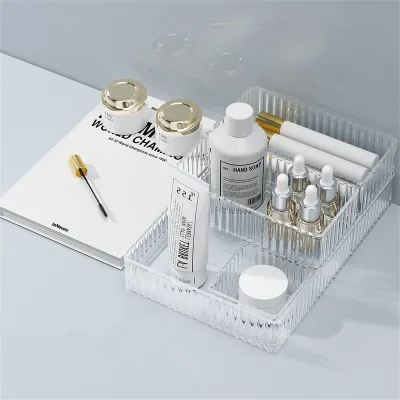 Clear Plastic Drawer Organizers Set 4 Size Drawer Divider Organizer Trays