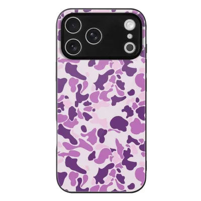 New Fashion Multi Shades Purple Camouflage Pattern Phone Case Anti Drop Soft TPU Cell Phone Protective Back Cover Custom Printed